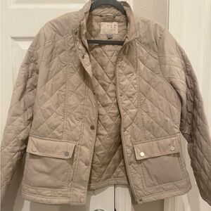 a new day Quilted Beige Utility Jacket
